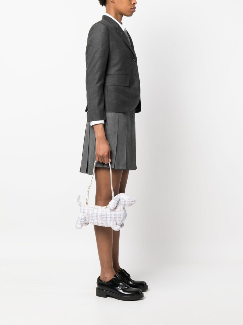 Thom Browne Hector tweed shoulder bag outlook