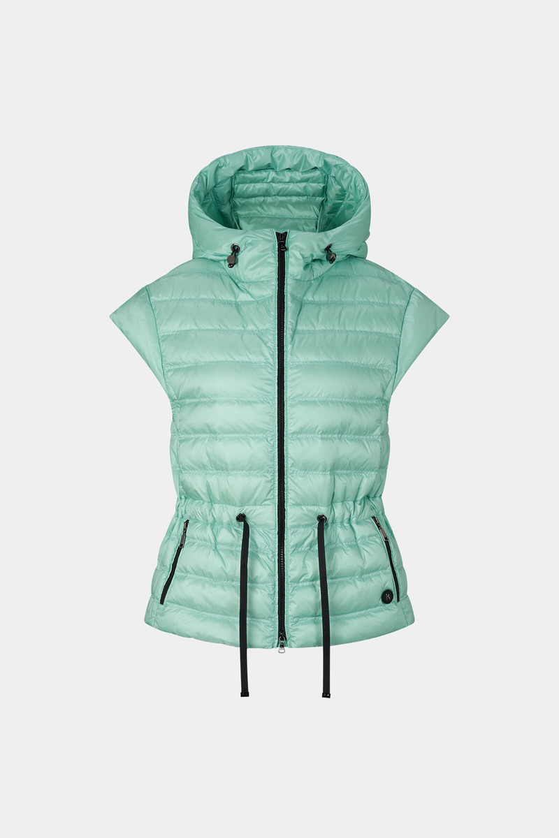 Ennie lightweight down vest in Mint 1