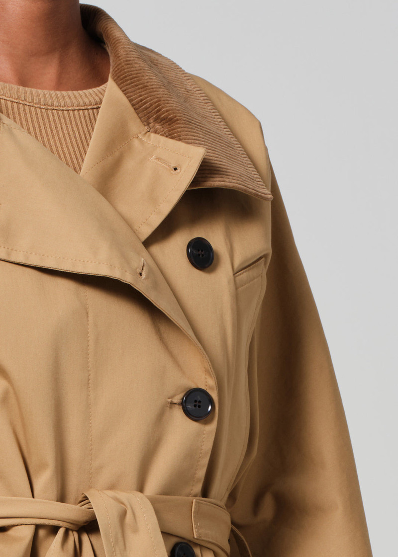 Kiernen Cropped Barn Jacket In British Tan 5