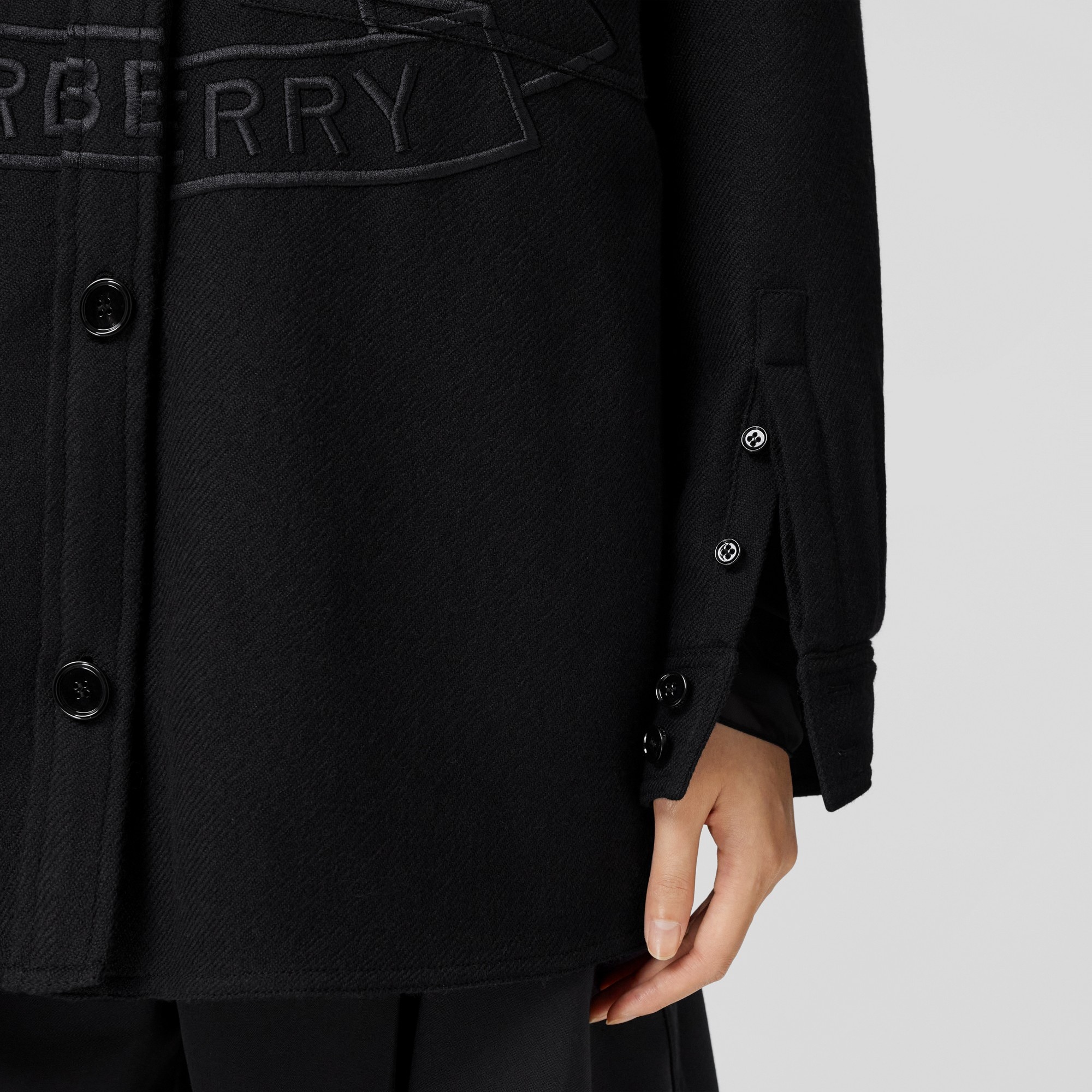Embroidered Oak Leaf Crest Wool Jacket - 6