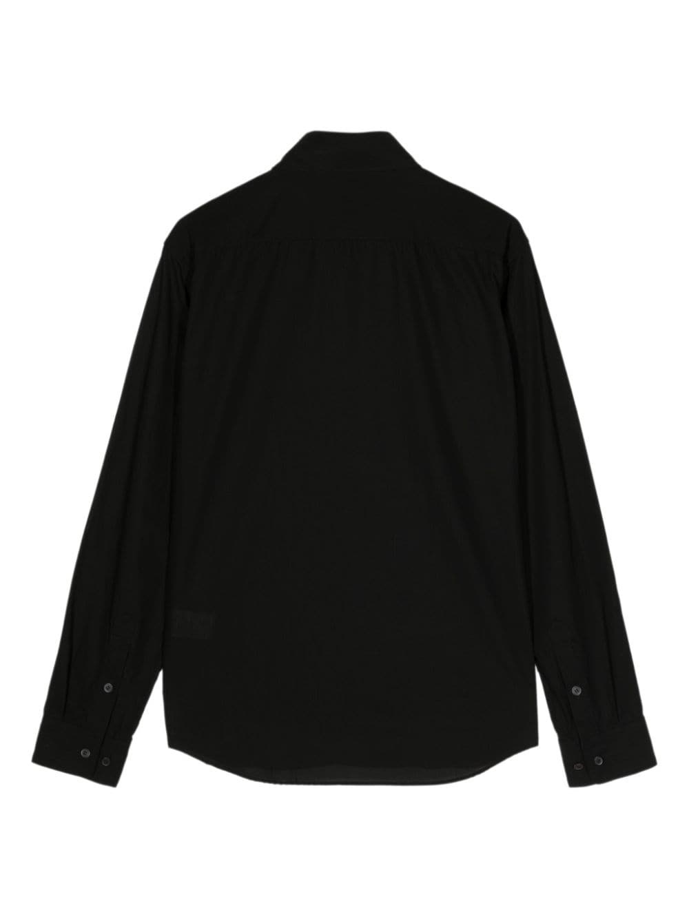 detachable-collar cotton shirt - 2