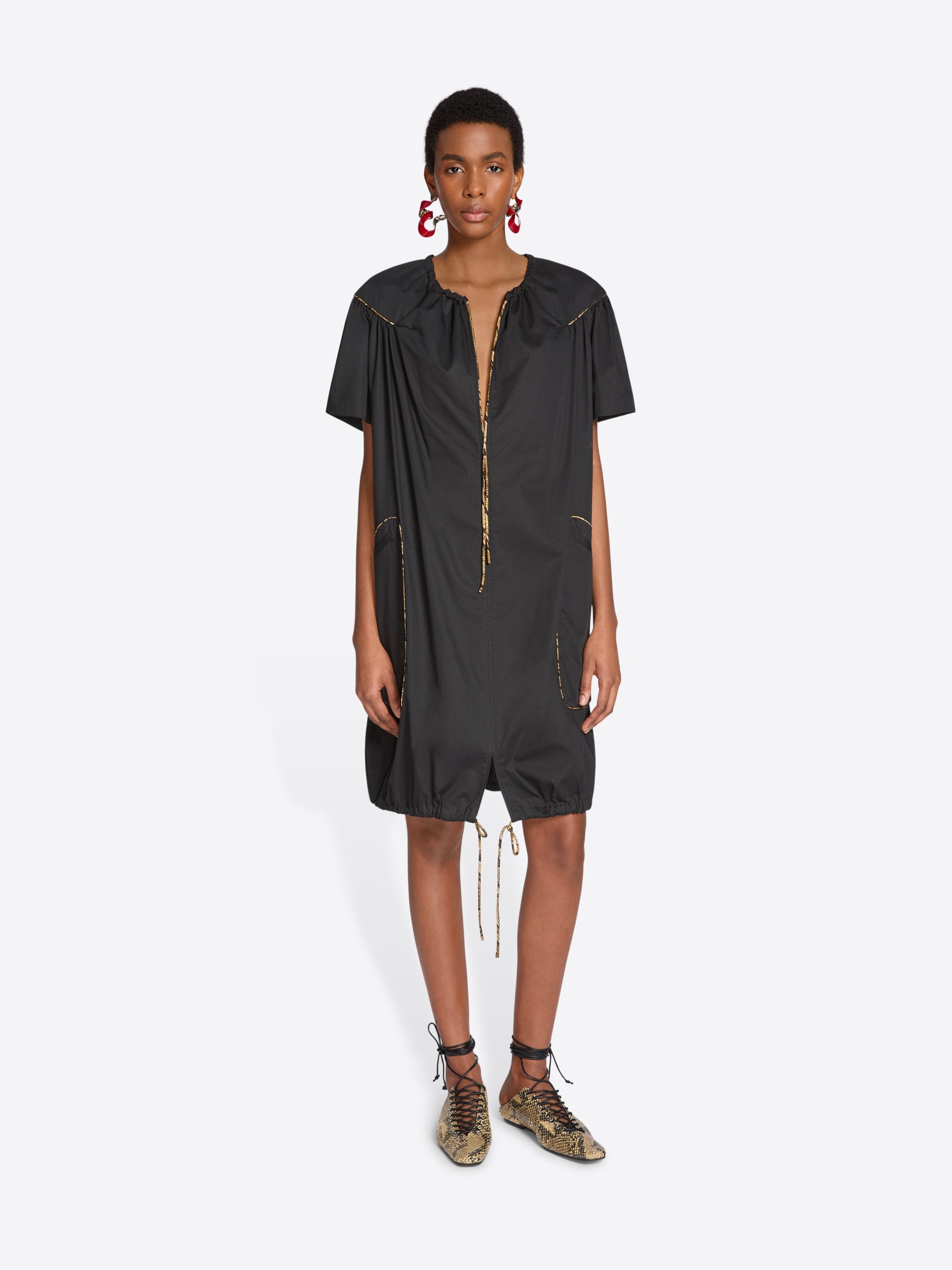 ワンピース Dries van noten dress Dries Van Noten Delina Patchwork Crinkle Dress | Neiman Marcus