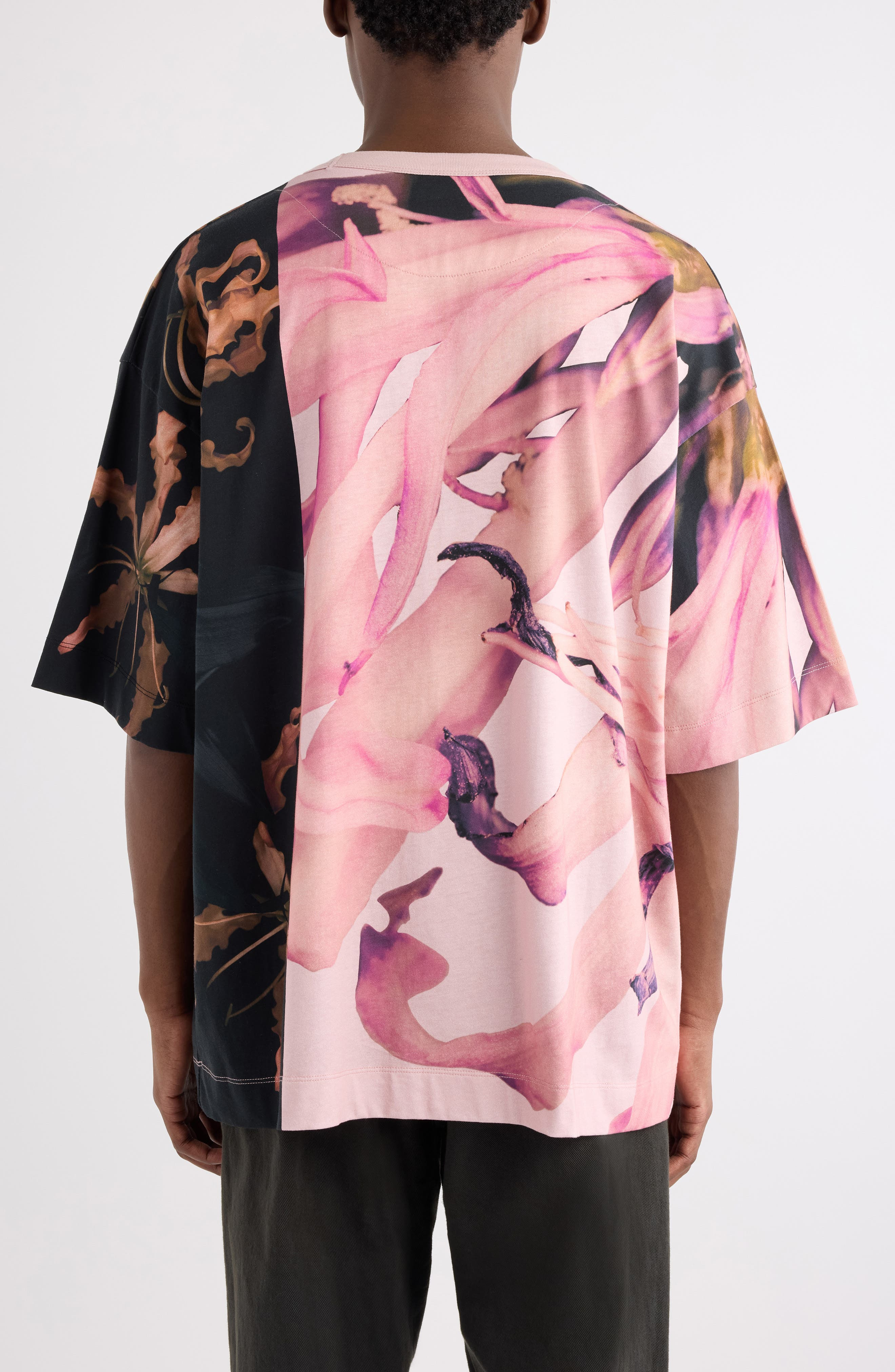 Dries Van Noten Hein Floral T-Shirt in Pale Pink at Nordstrom - 3