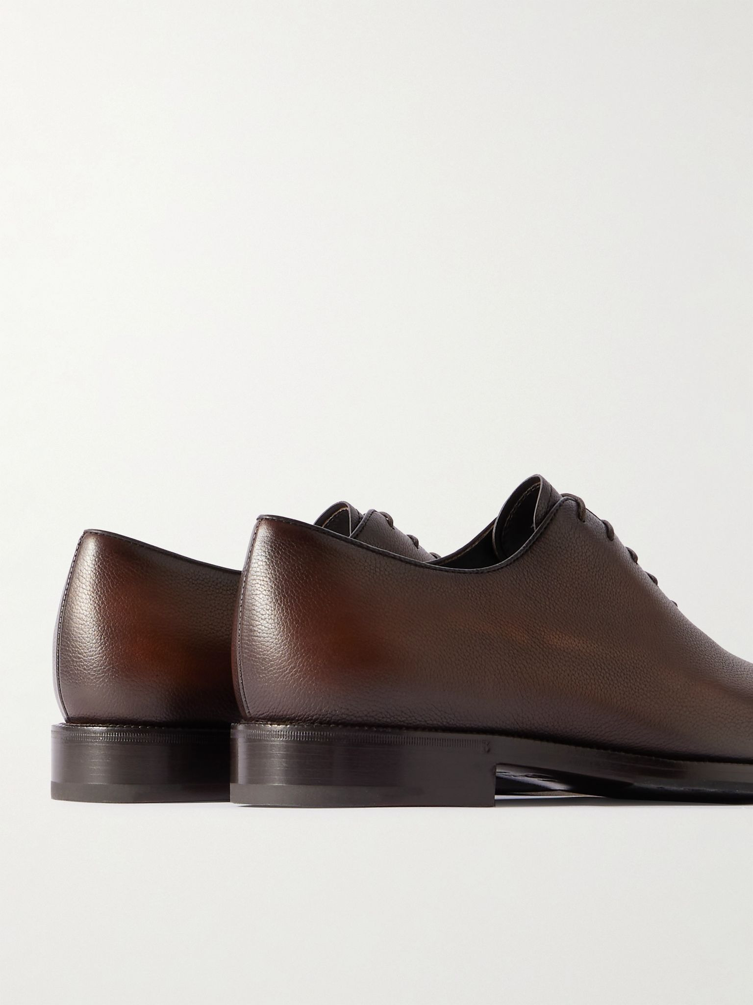 Alessandro Full-Grain Venezia Leather Oxford Shoes Brown - 5