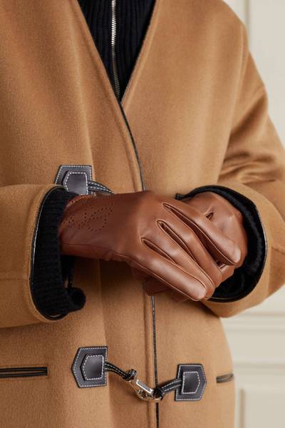 Loewe Anagram perforated leather gloves outlook