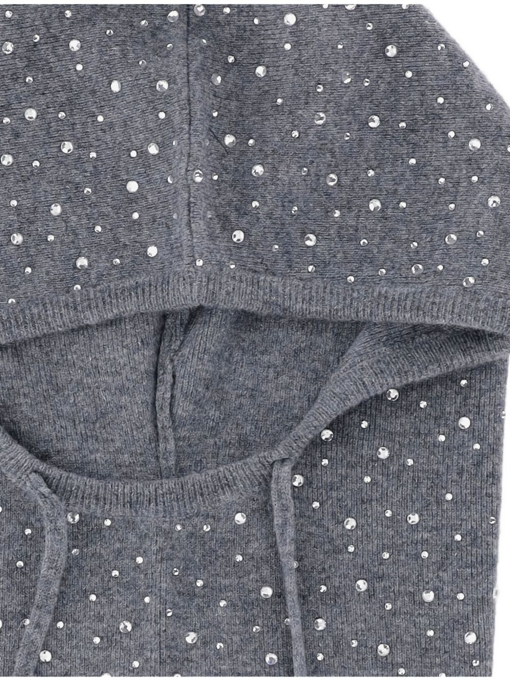 crystal-embellished hooded balaclava - 3