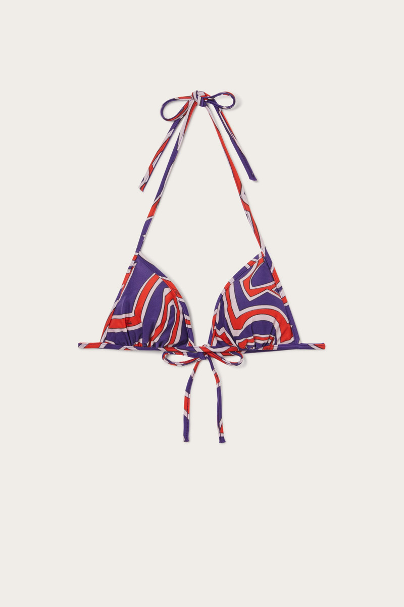 LABIRINTO PRINT TRIANGLE BIKINI TOP 1