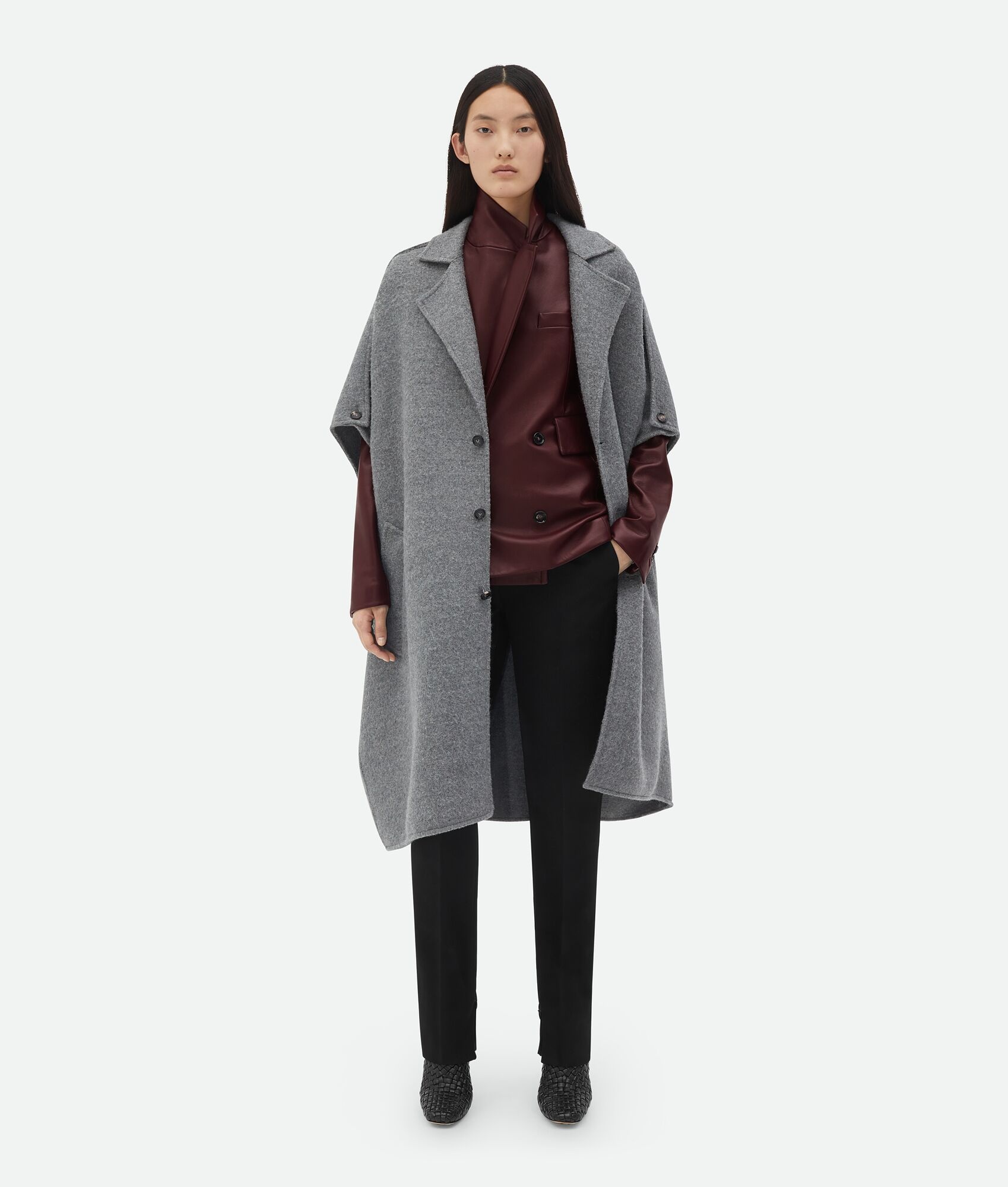 Wool And Cashmere Sleeveless Coat - 4