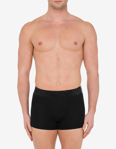 Moschino SHINY LOGO STRETCH JERSEY BOXERS outlook