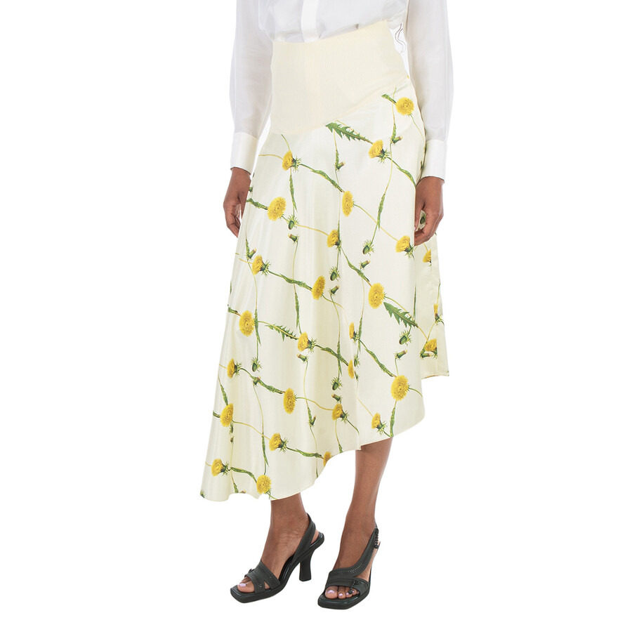 Burberry Dandelion-Print Asymmetric Skirt - 4