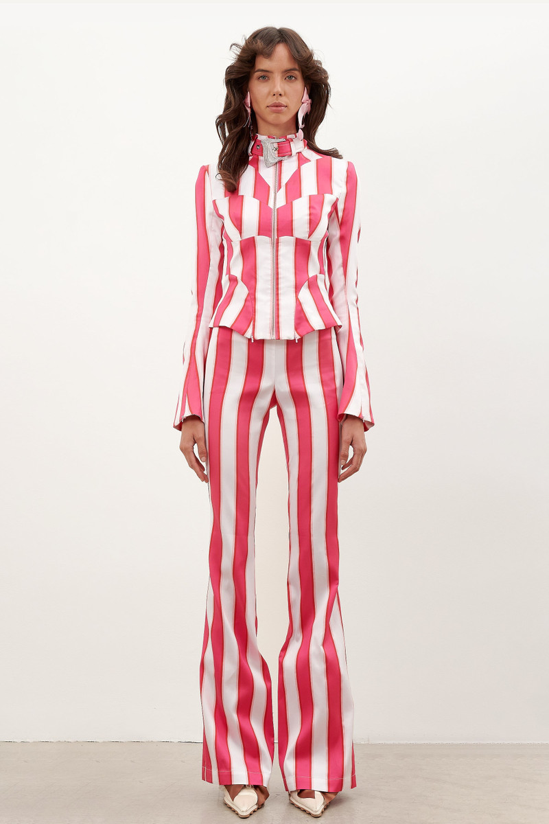 POSTER GIRL PISTOL PANTS CANDY STRIPE outlook