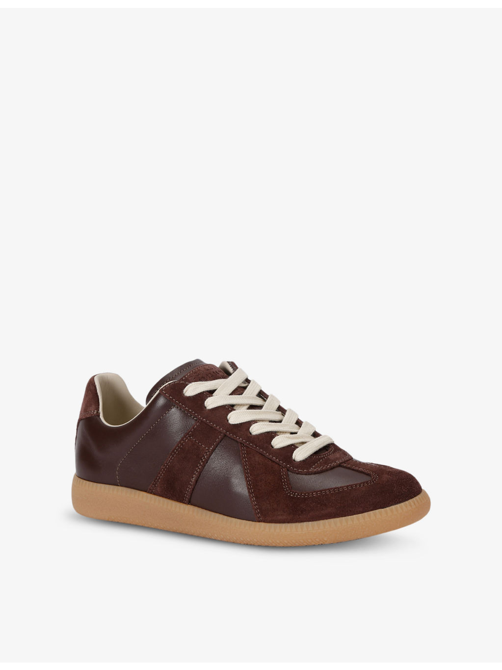 Replica leather low-top trainers - 3