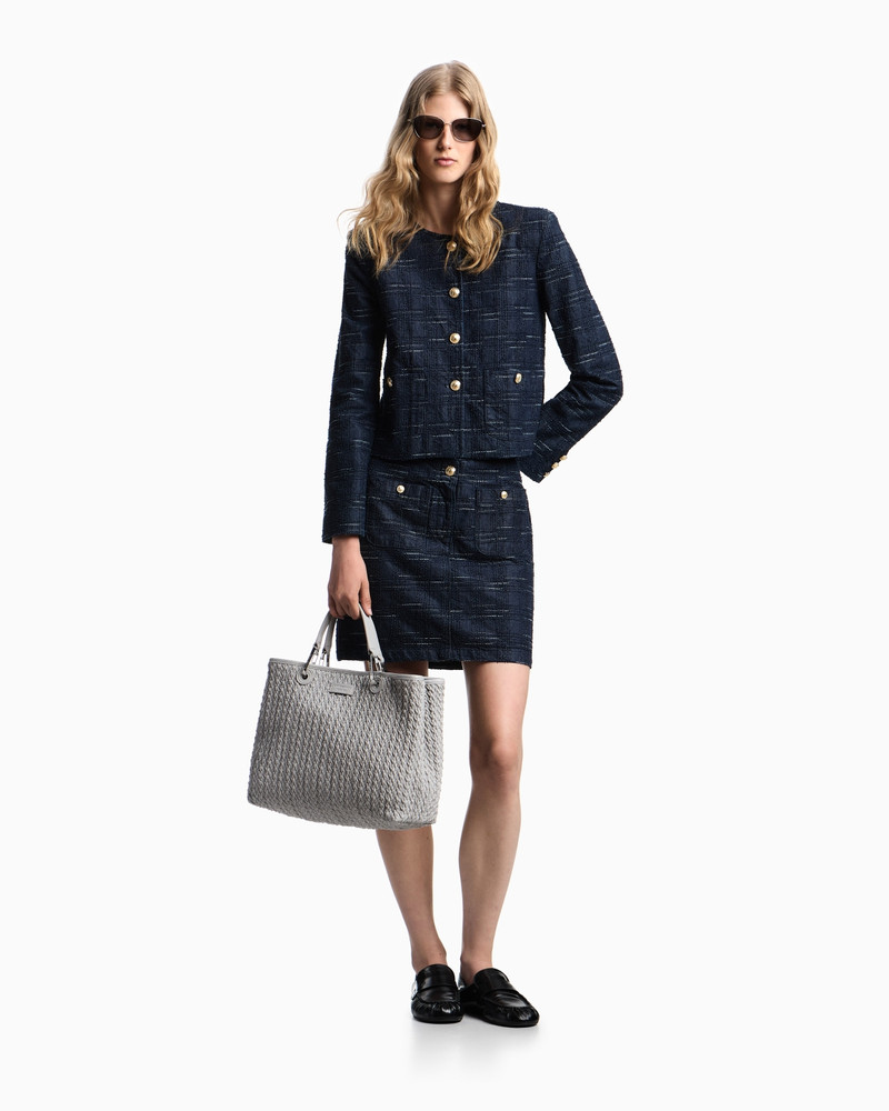 QUILTED-EFFECT MEDIUM MYEA SHOPPER BAG 7