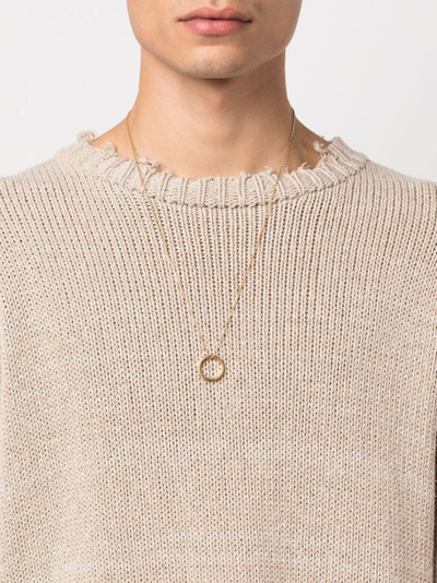 Maison Margiela circle-pendant chain-link necklace outlook
