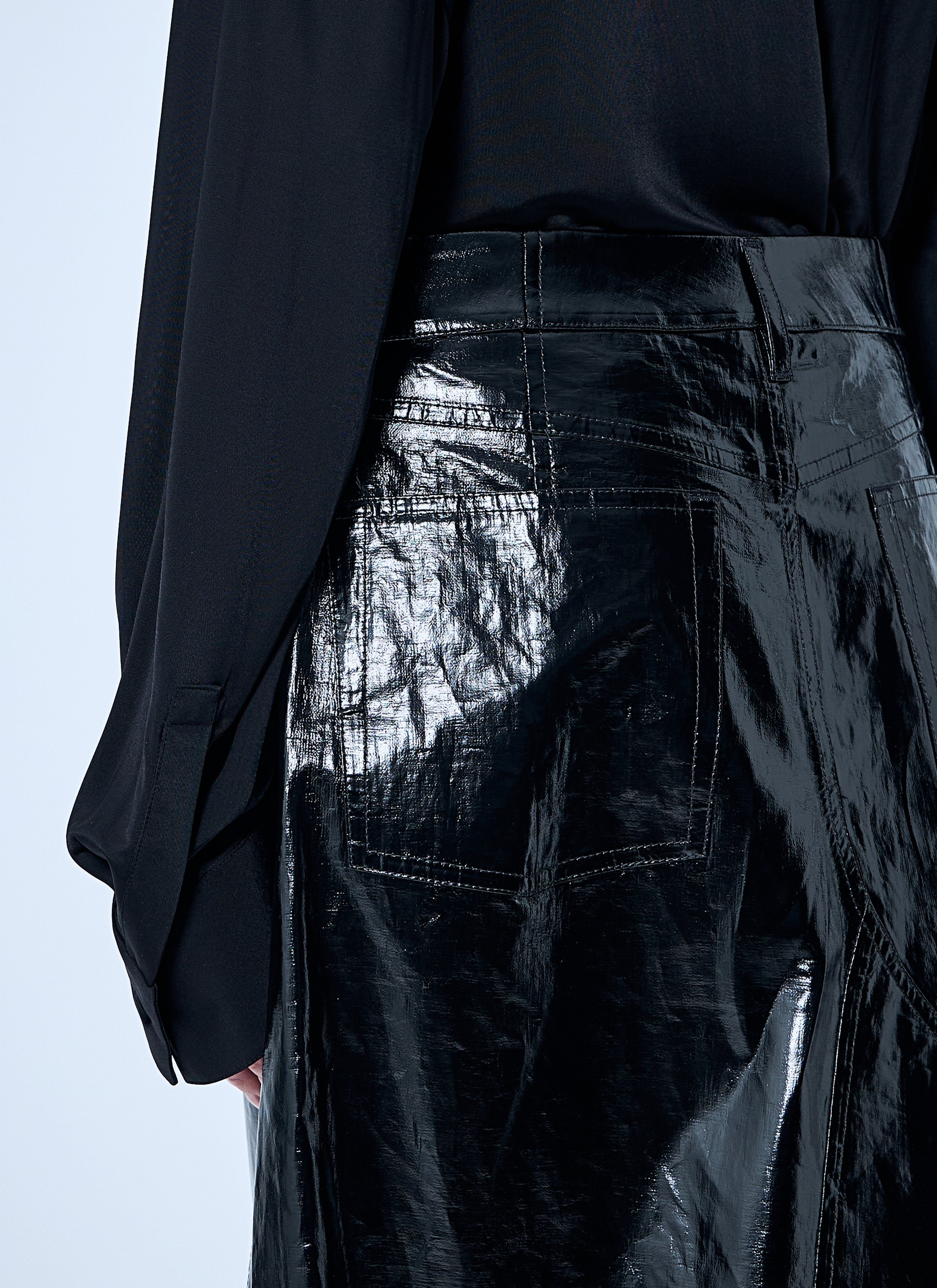 Jil Sander Women High-Shine Pencil Skirt - 6