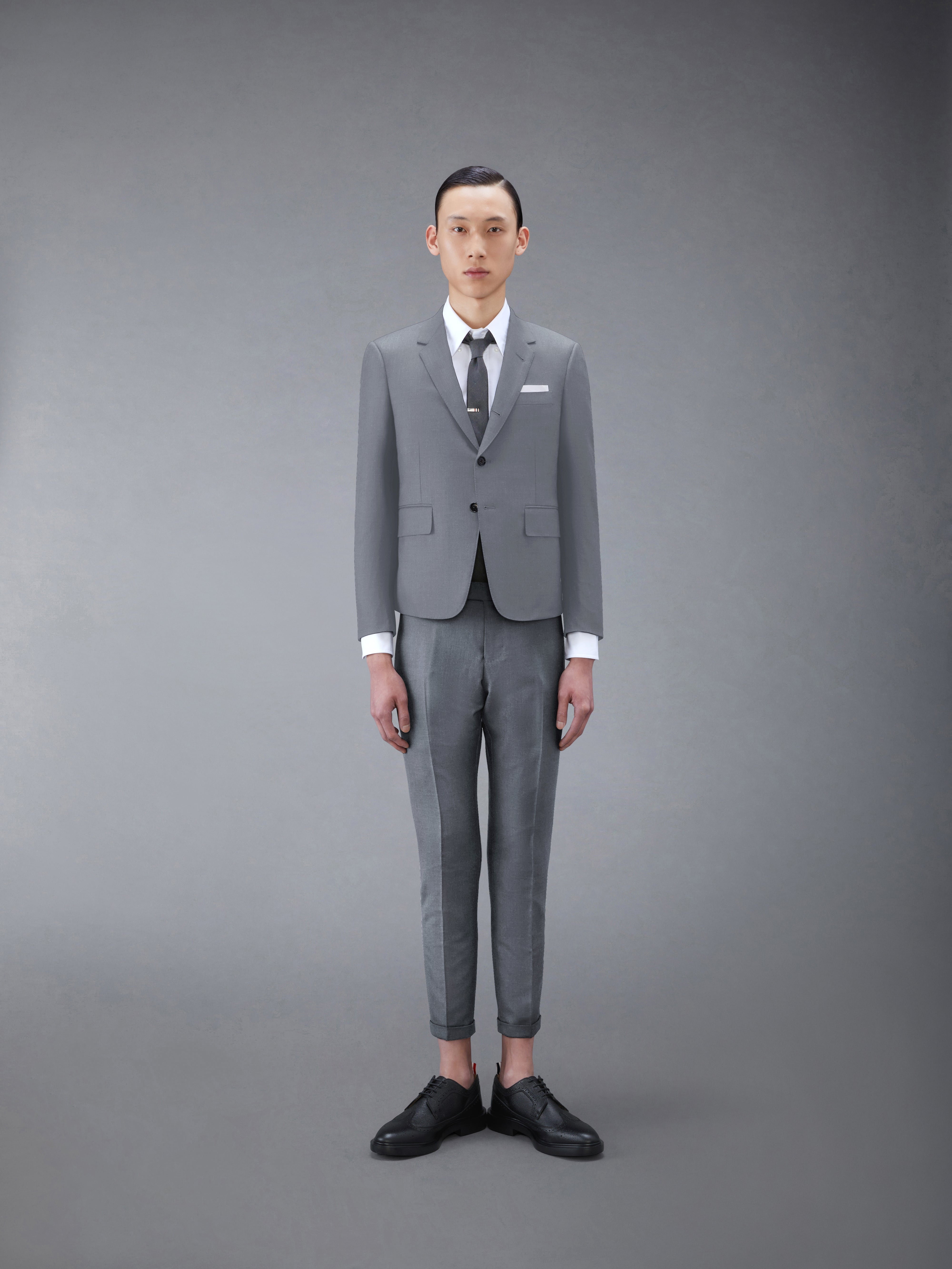 TWILL HIGH ARMHOLE SUIT AND TIE - 1