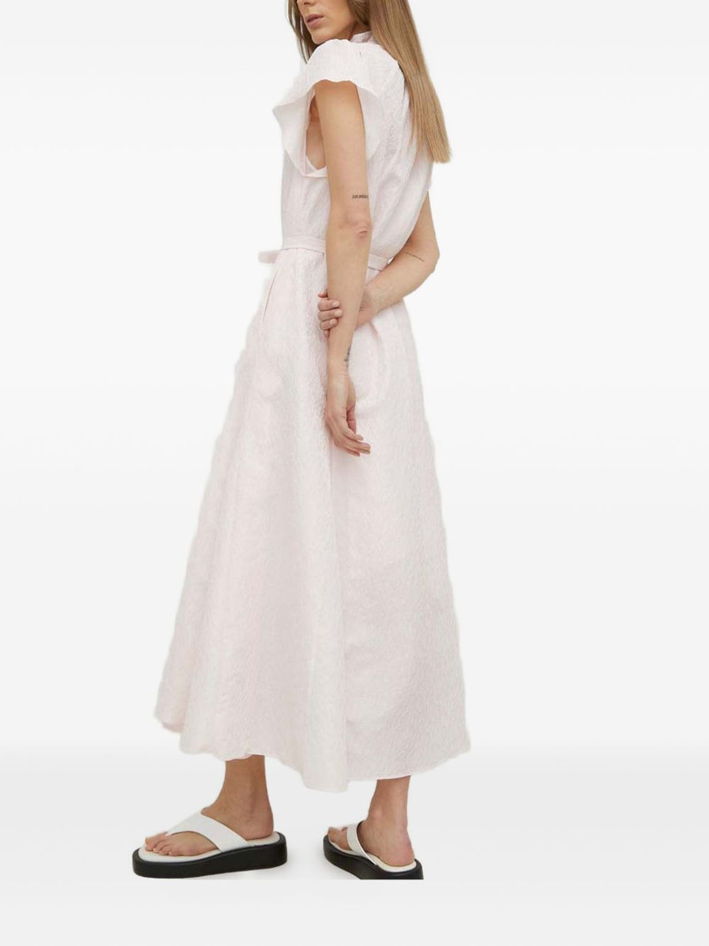tie-neck belted midi dress 3