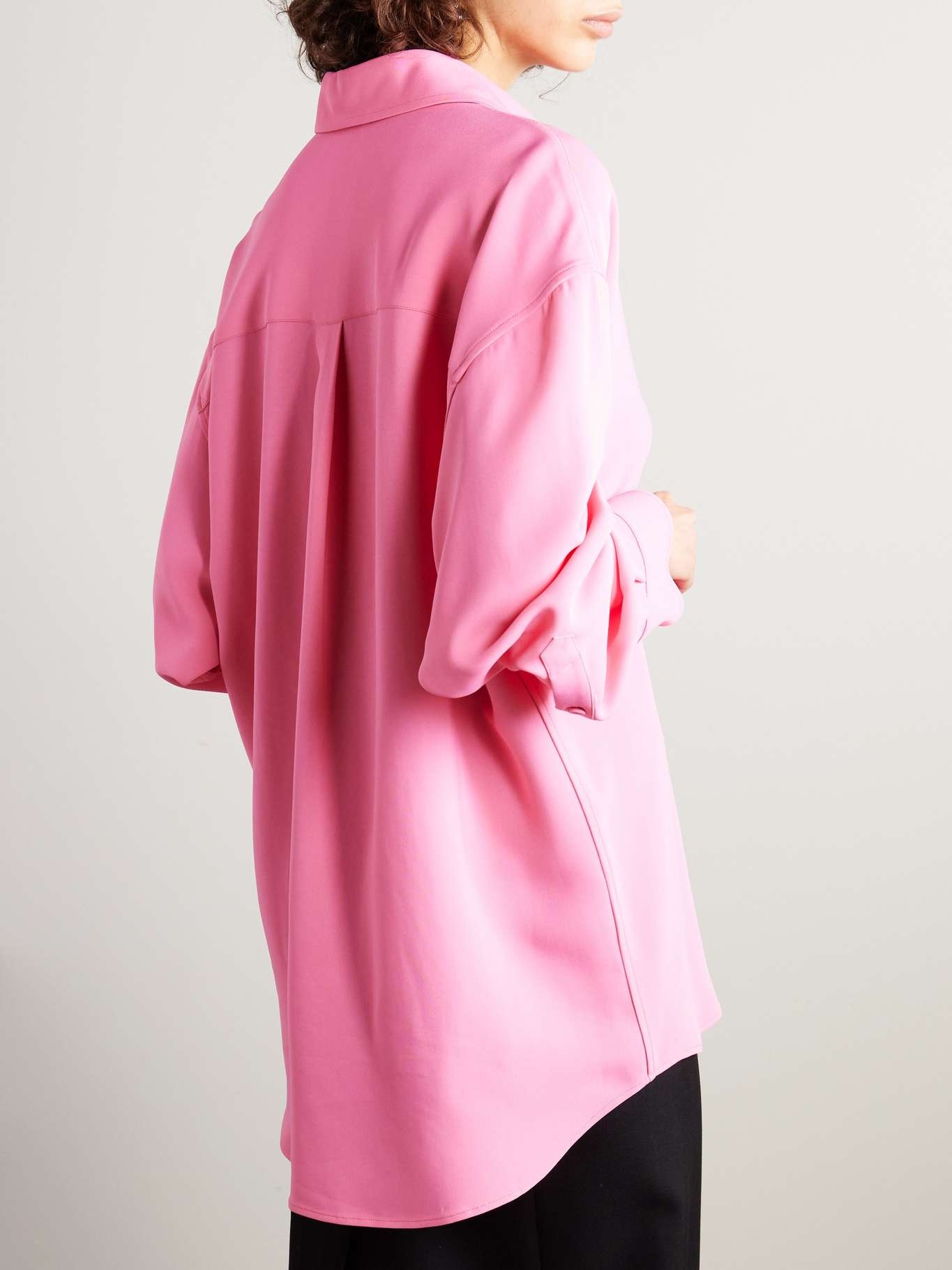 + NET SUSTAIN oversized crepe shirt - 4