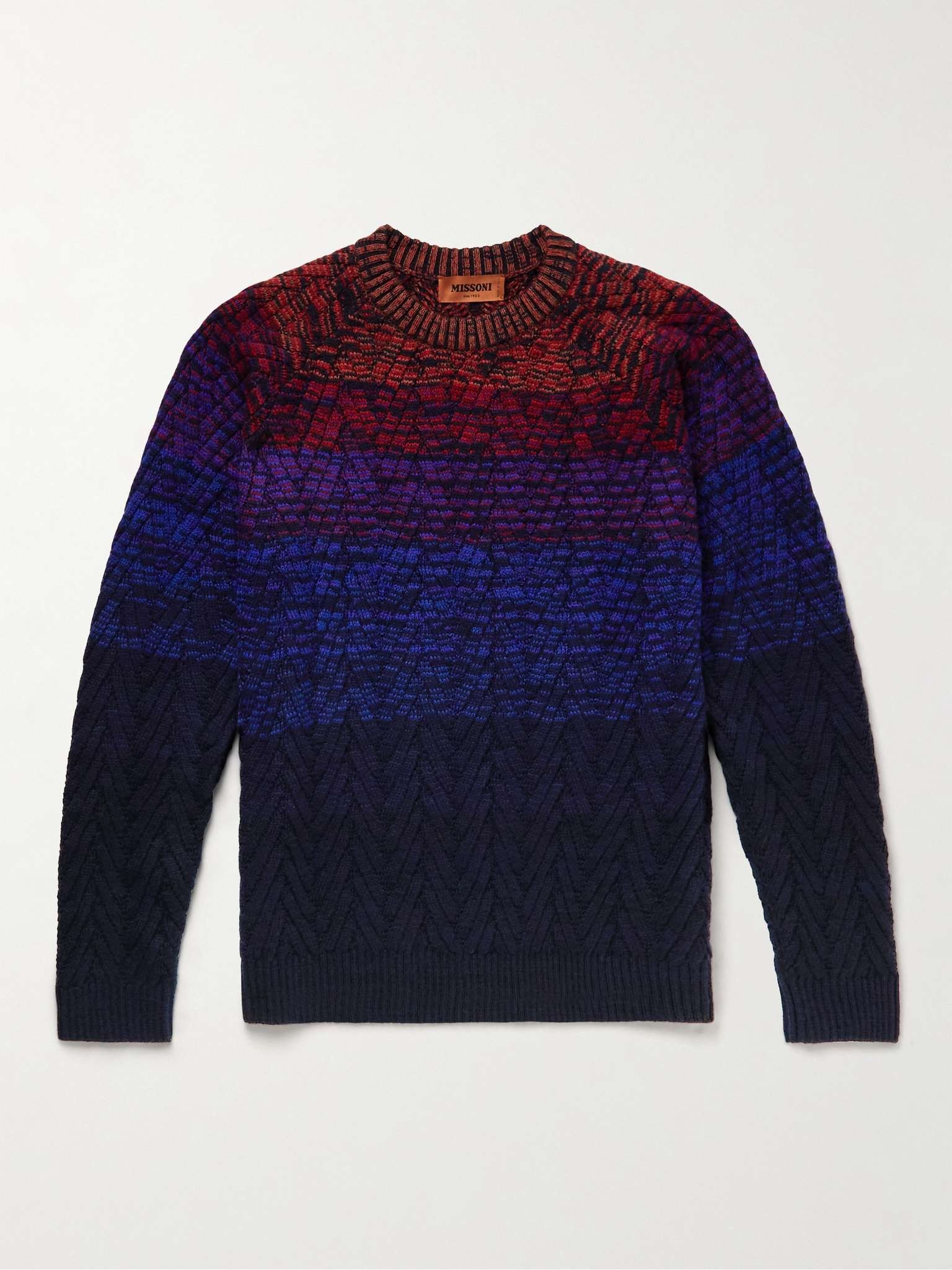 Space-Dyed Wool-Blend Sweater - 1