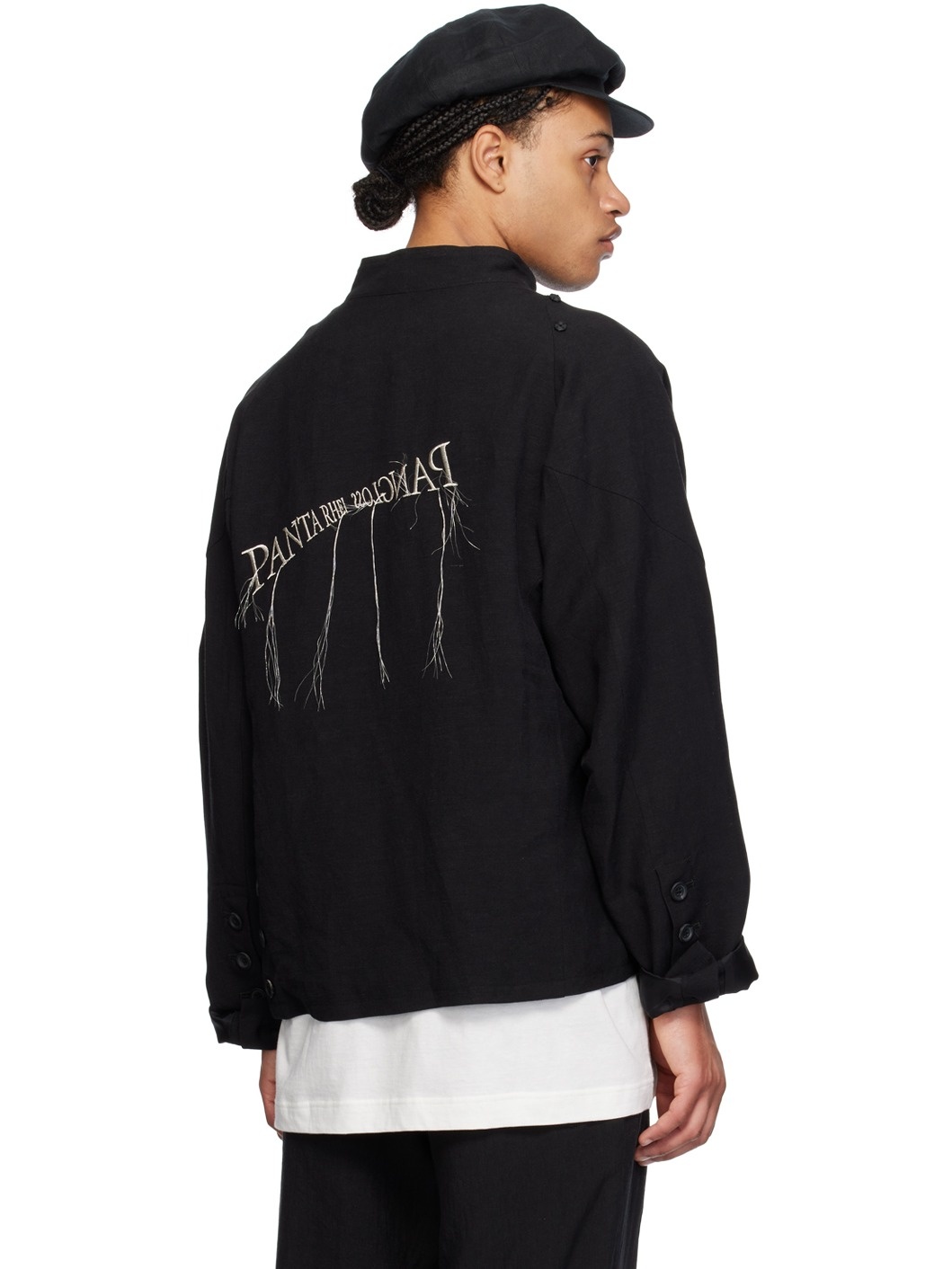 Black Embroidered Jacket - 3