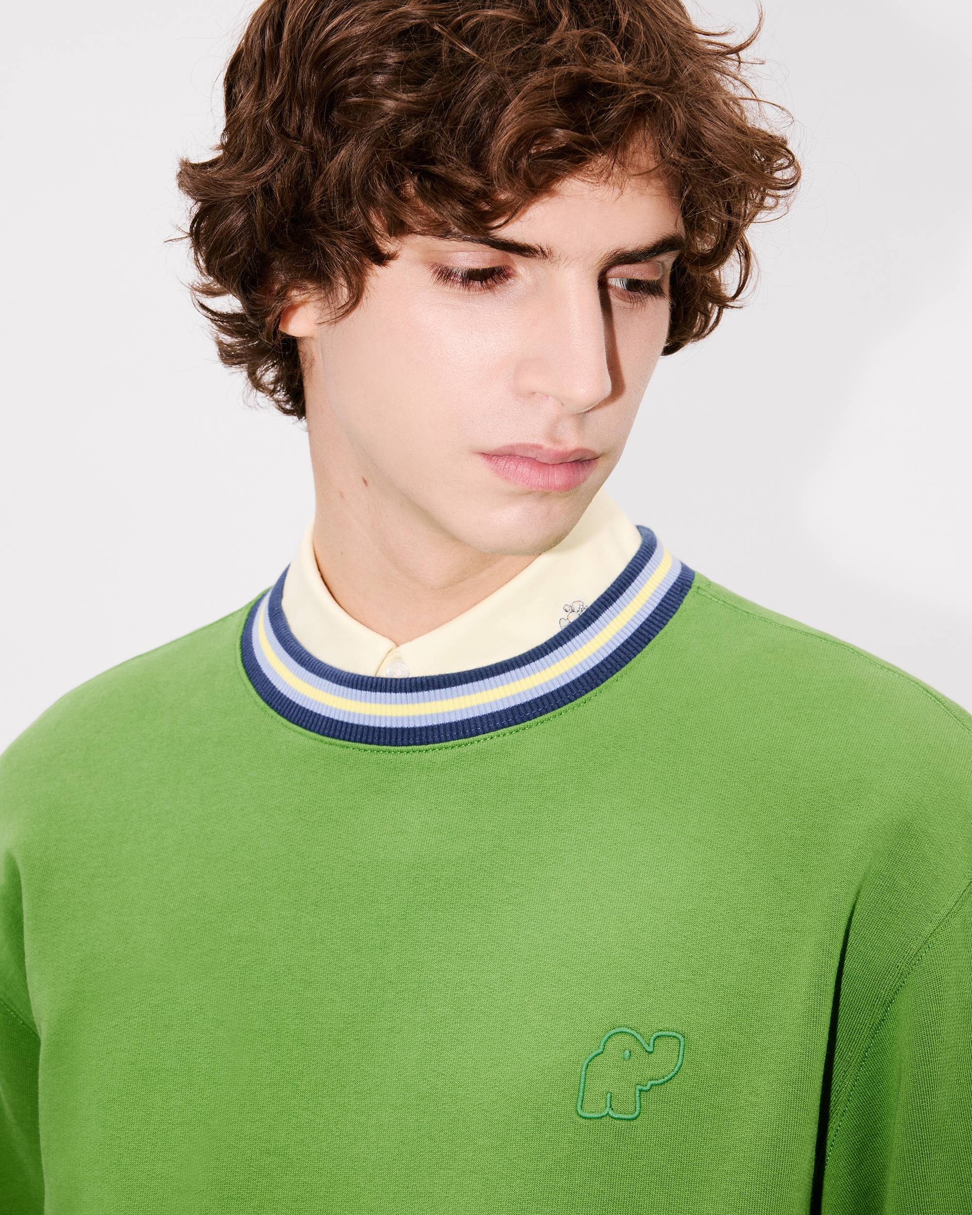 'KENZO Elephant Logo' embroidered sweatshirt in cotton - 6
