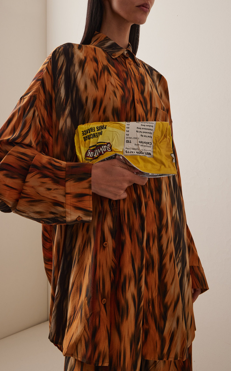 BALENCIAGA Chips Leather Wallet yellow outlook