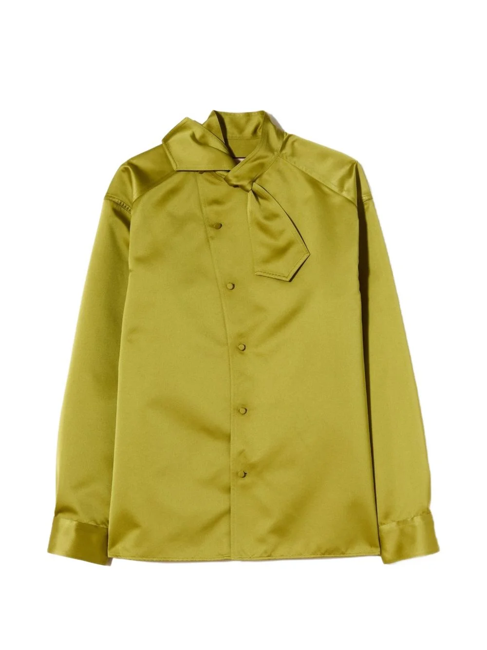 bow-detail long-sleeve shirt - 1