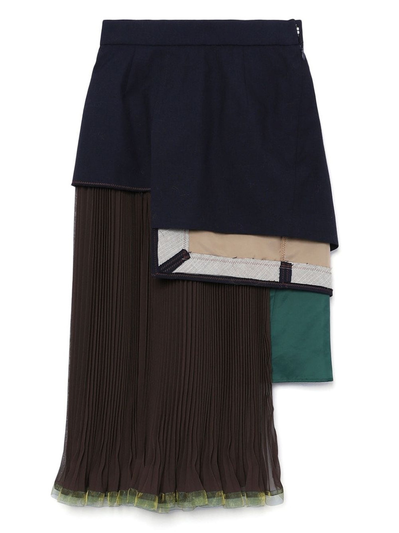 layered asymmetric midi skirt 6