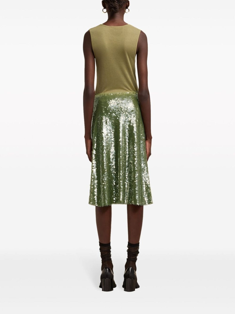 sequin-embellished midi skirt 4
