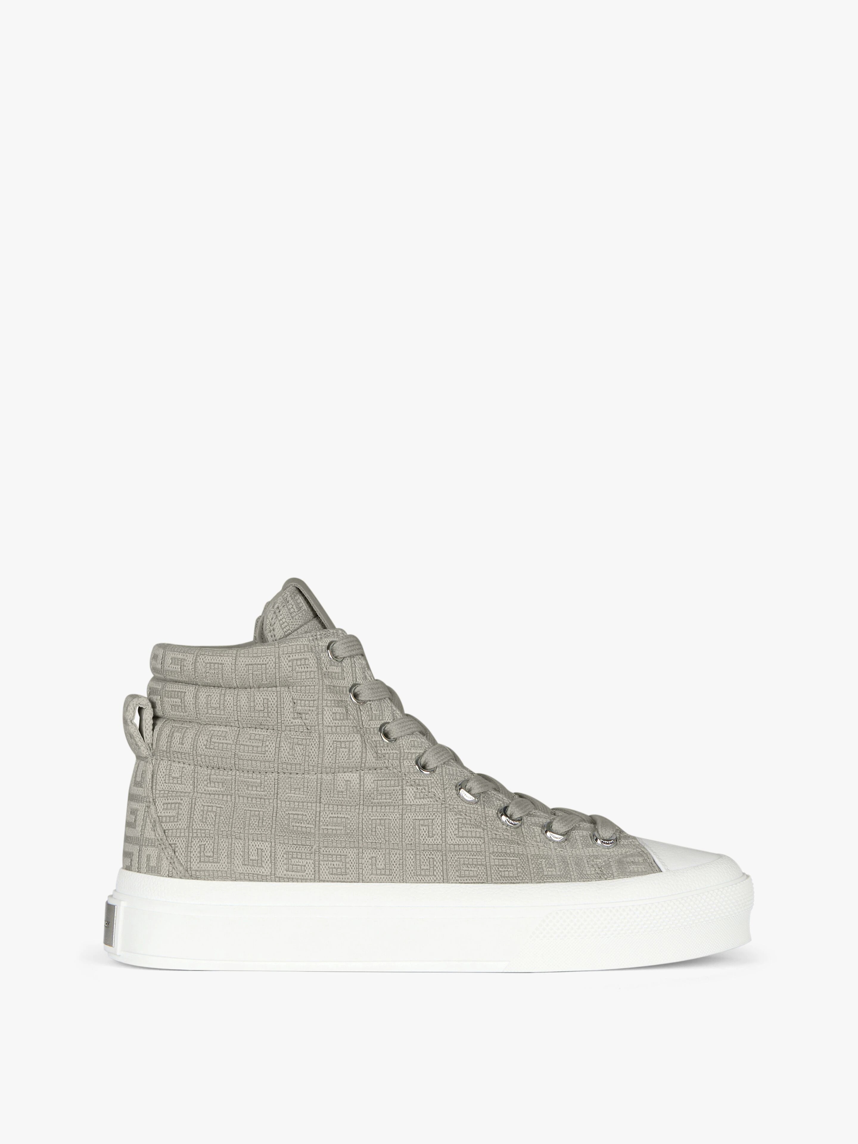 CITY HIGH SNEAKERS IN 4G EMBROIDERED CANVAS - 1