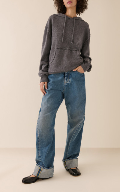 Maison Margiela Oversized High-Rise Cotton Wide-Leg Jeans medium wash outlook