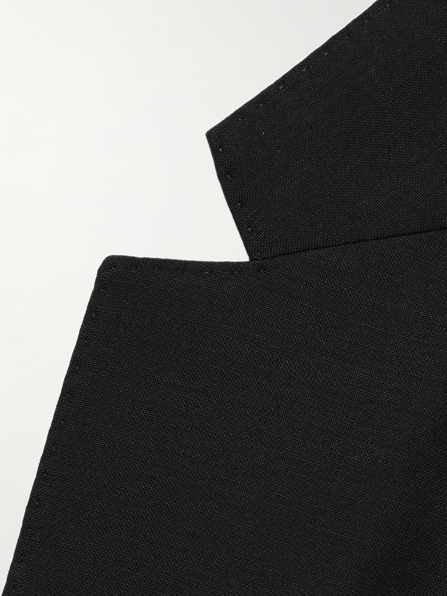 Wool and Mohair-Blend Suit Jacket Black - 5