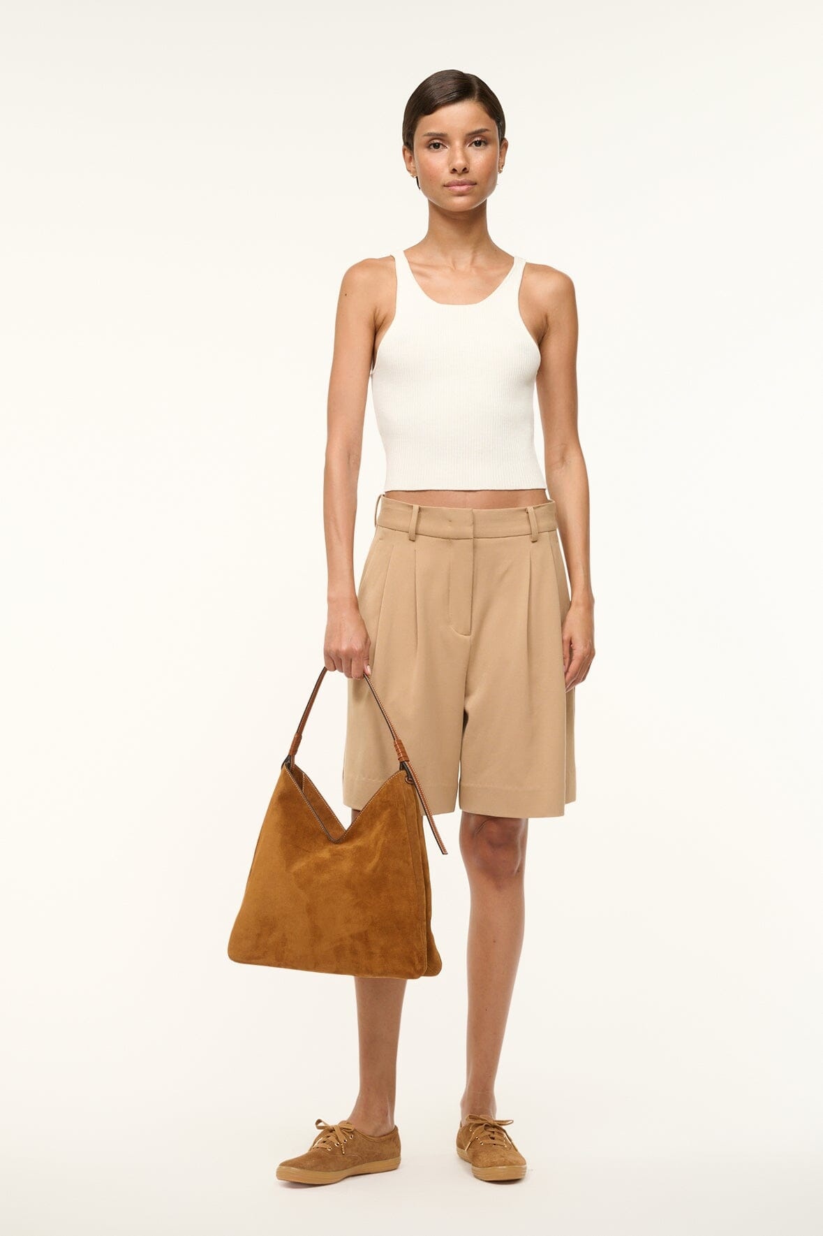 STAUD VALERIE HOBO TAN - 4