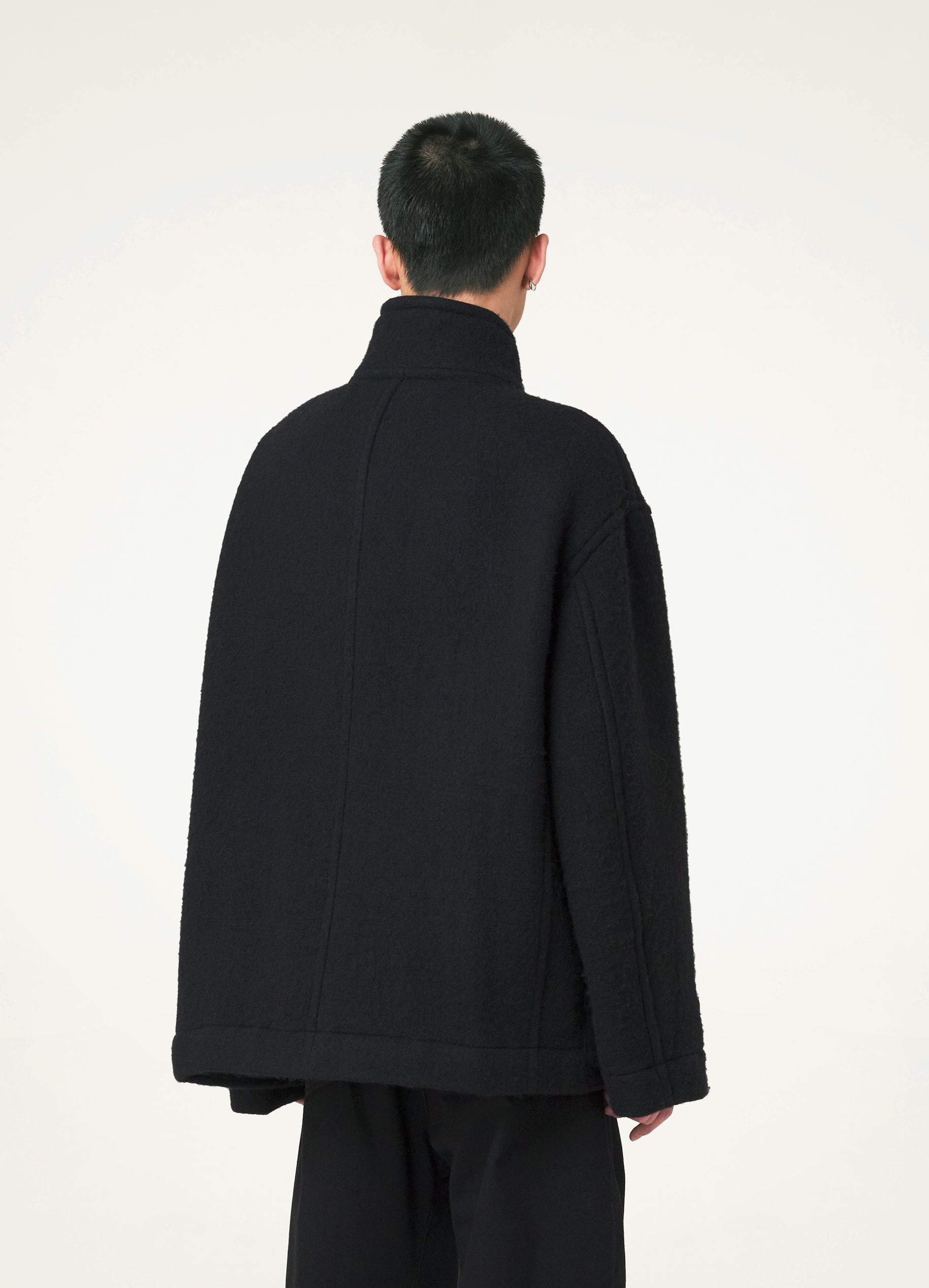 BOXY DUFFLE COAT - 4