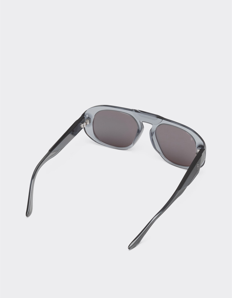 Ferrari sunglasses in ocean colour acetate with light blue lenses 5