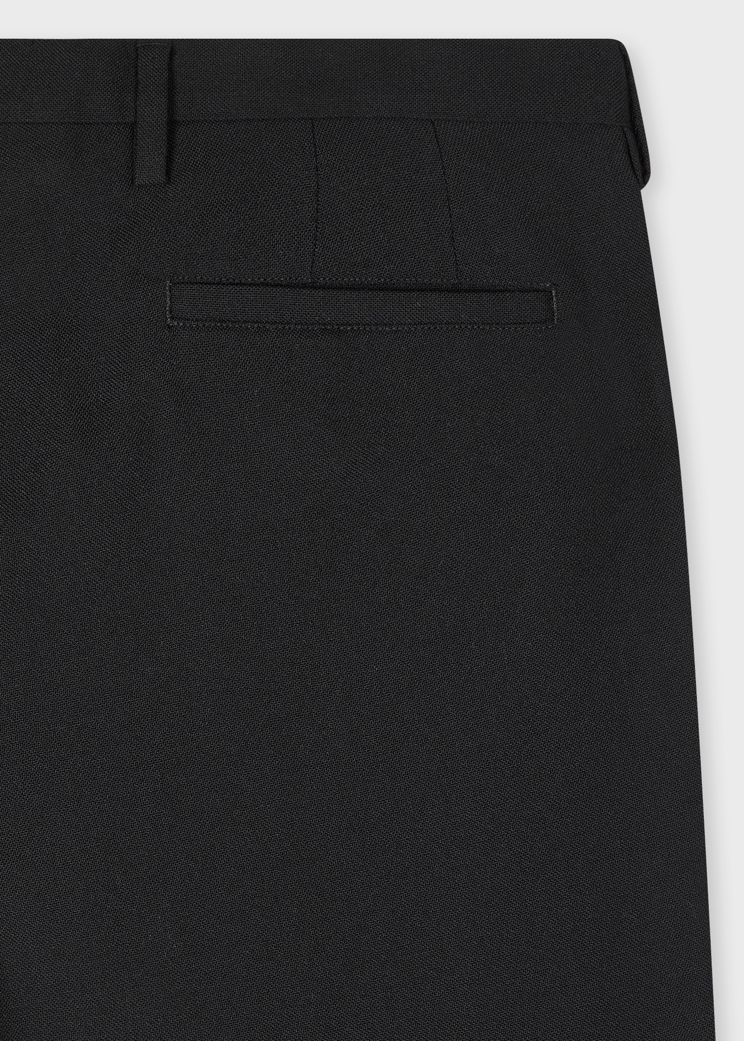 Slim-Fit Black Two-Ply Merino Wool Trousers - 2