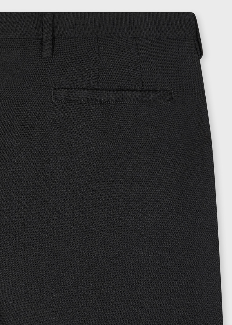 Paul Smith Slim-Fit Black Two-Ply Merino Wool Trousers outlook