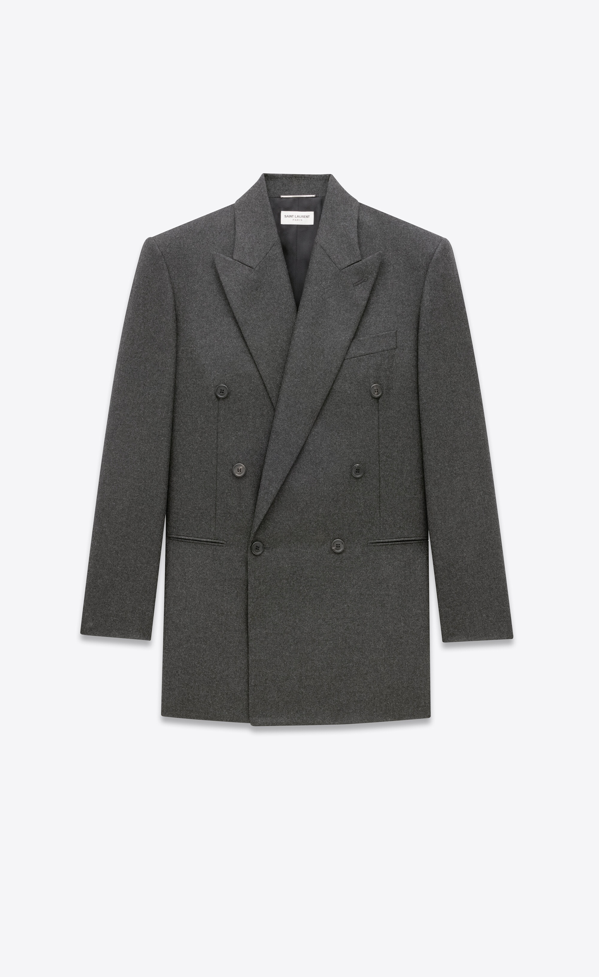 SAINT LAURENT jacket in cashmere | REVERSIBLE