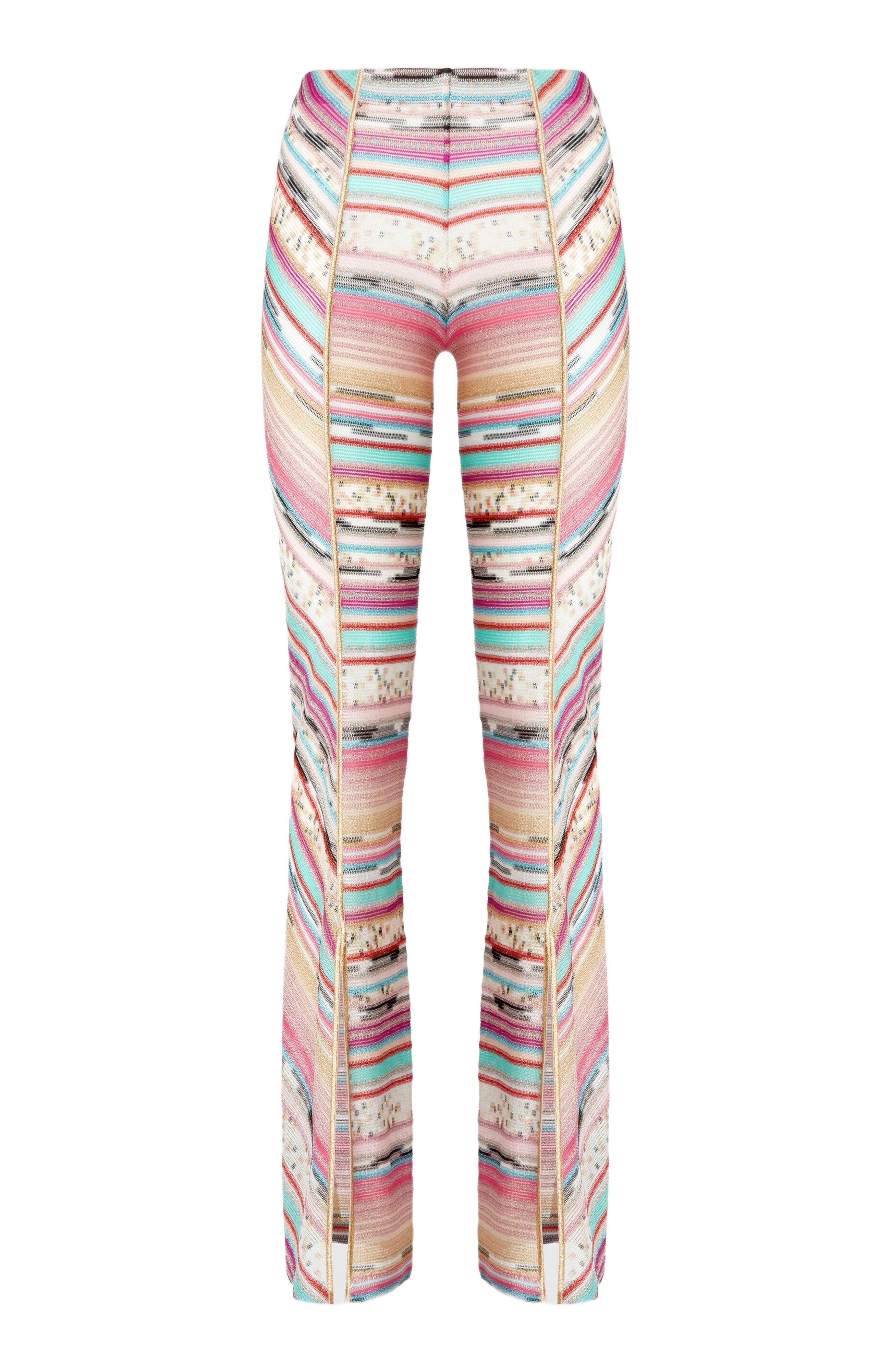 Missoni Lamé Slub Viscose Trousers With Slits At The Bottom in Multicoloured at Nordstrom - 2