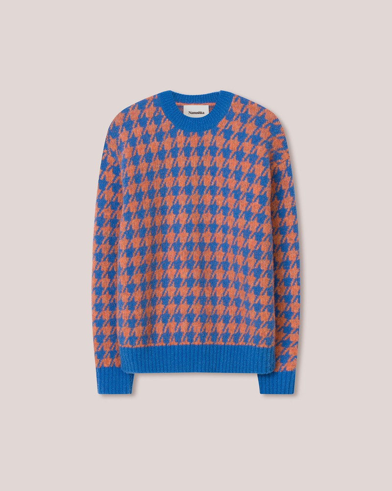 Nanushka Houndstooth Bouclé Sweater outlook