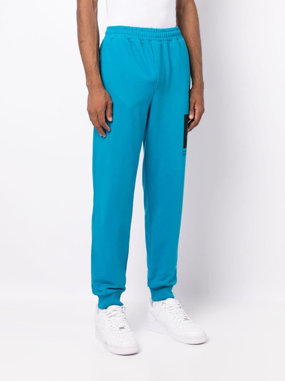 photographic-print cotton track pants - 3