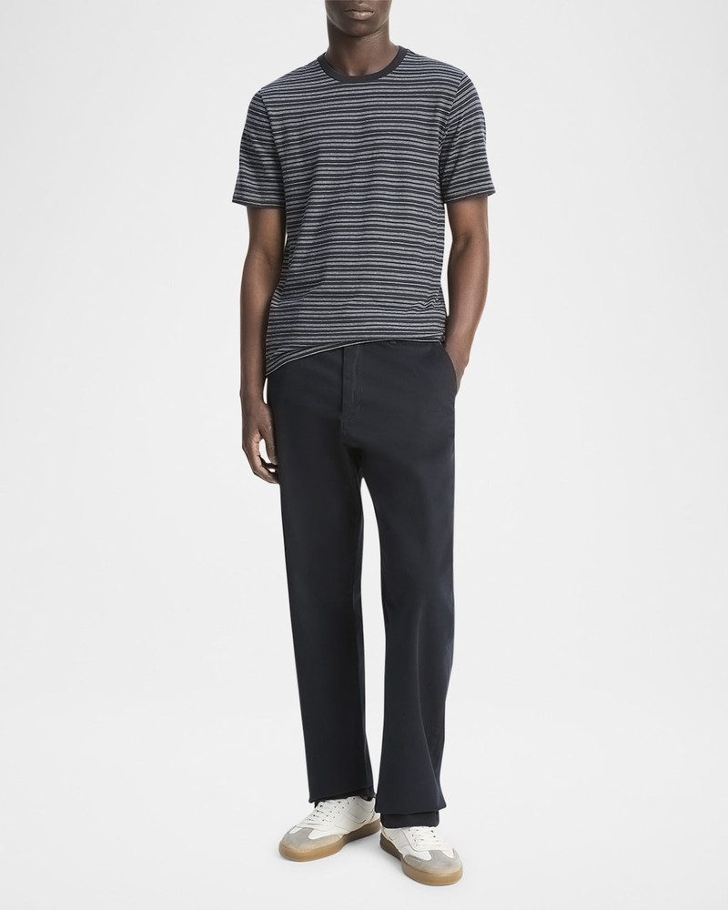 Vince Men's Cotton Thin Stripe Crewneck T-Shirt outlook