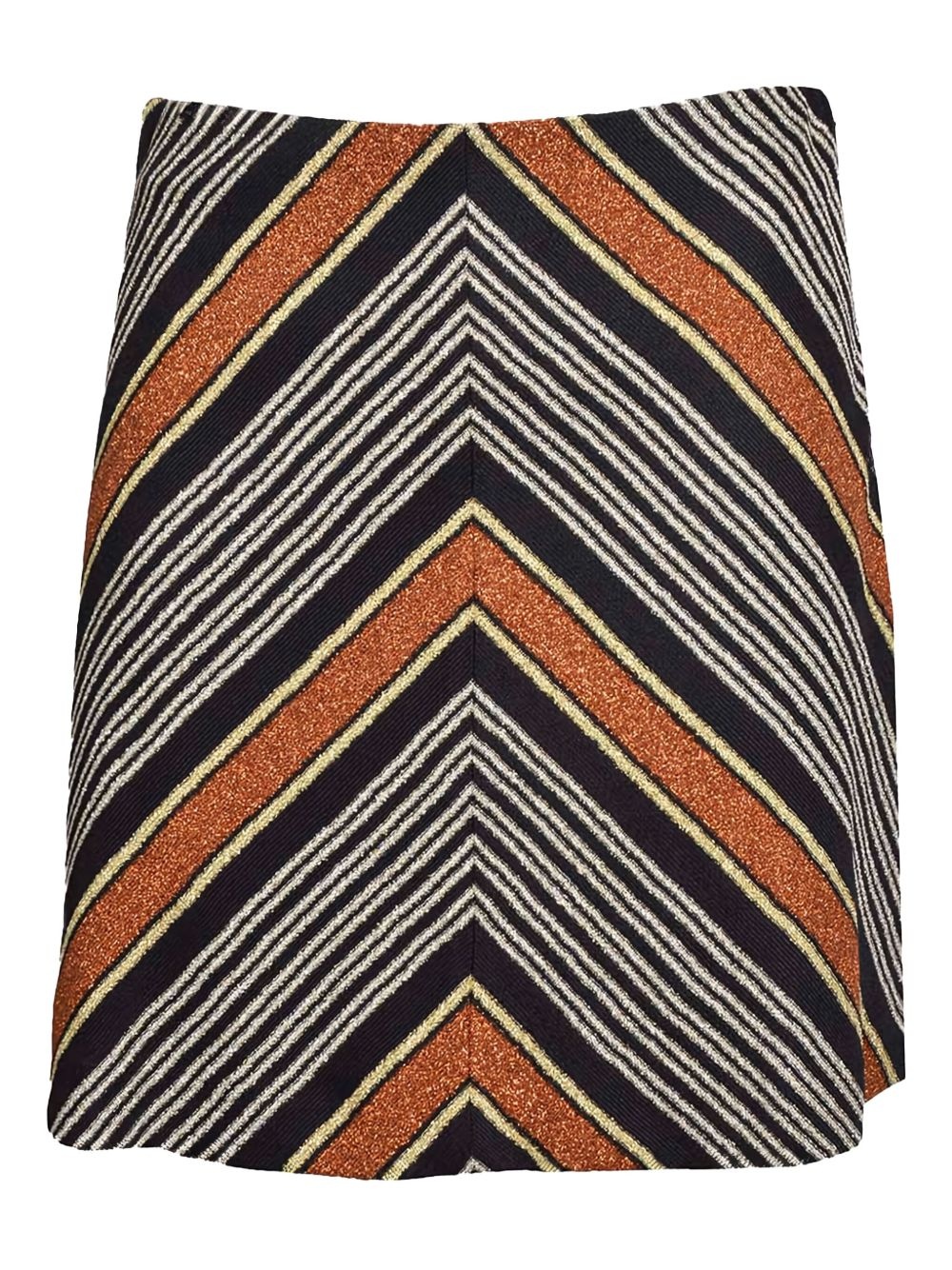 lamé mini skirt - 1