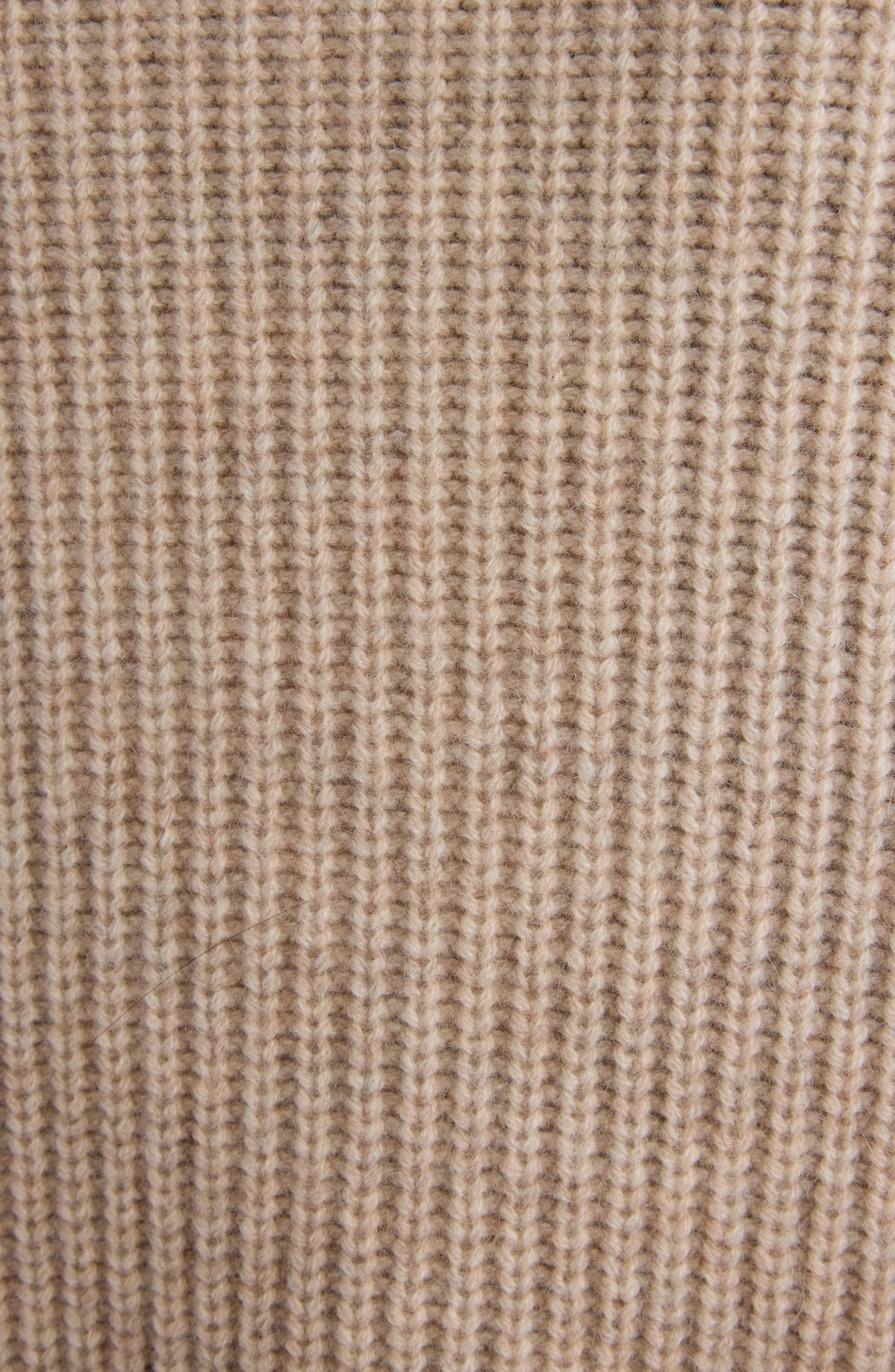 Isabel Marant Brooke Merino Wool & Cashmere Funnel Neck Sweater in Beige at Nordstrom - 6