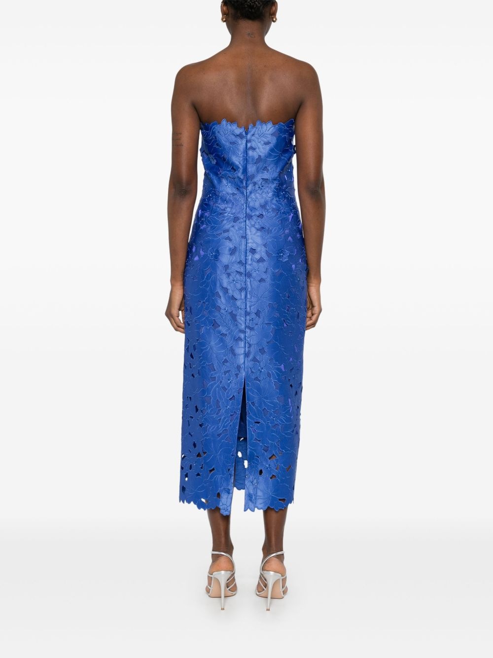 satin midi dress - 4