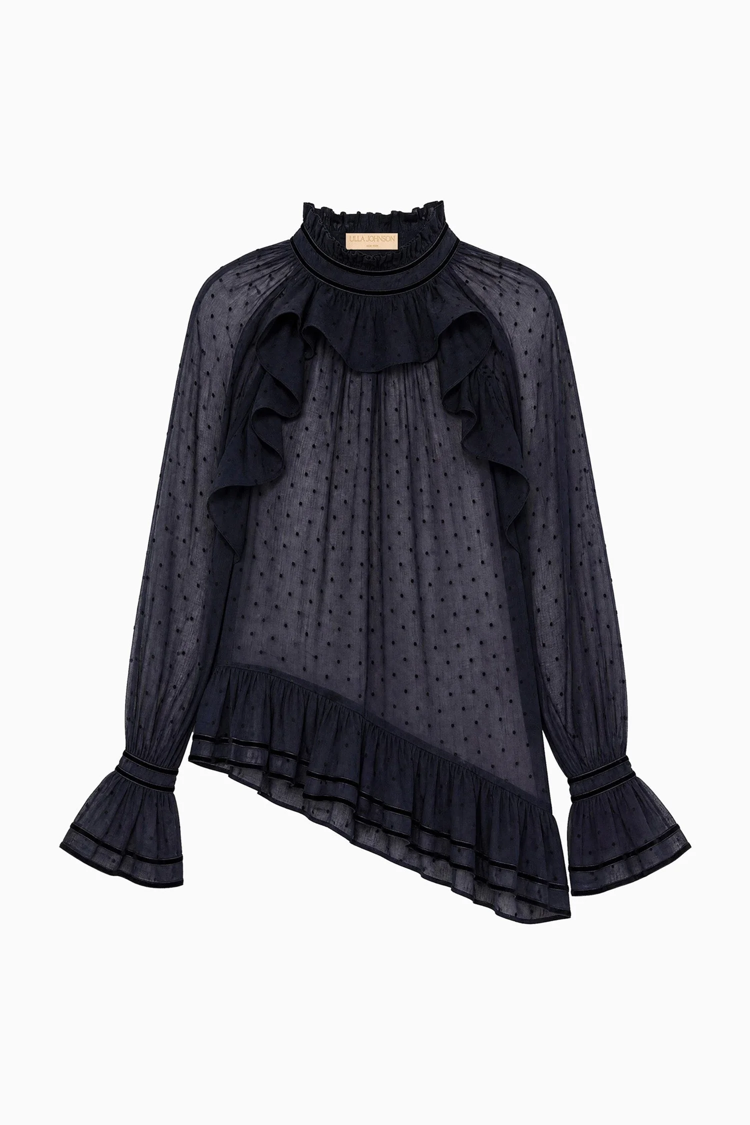 Marcella Long Sleeve Cotton Blouse - 1