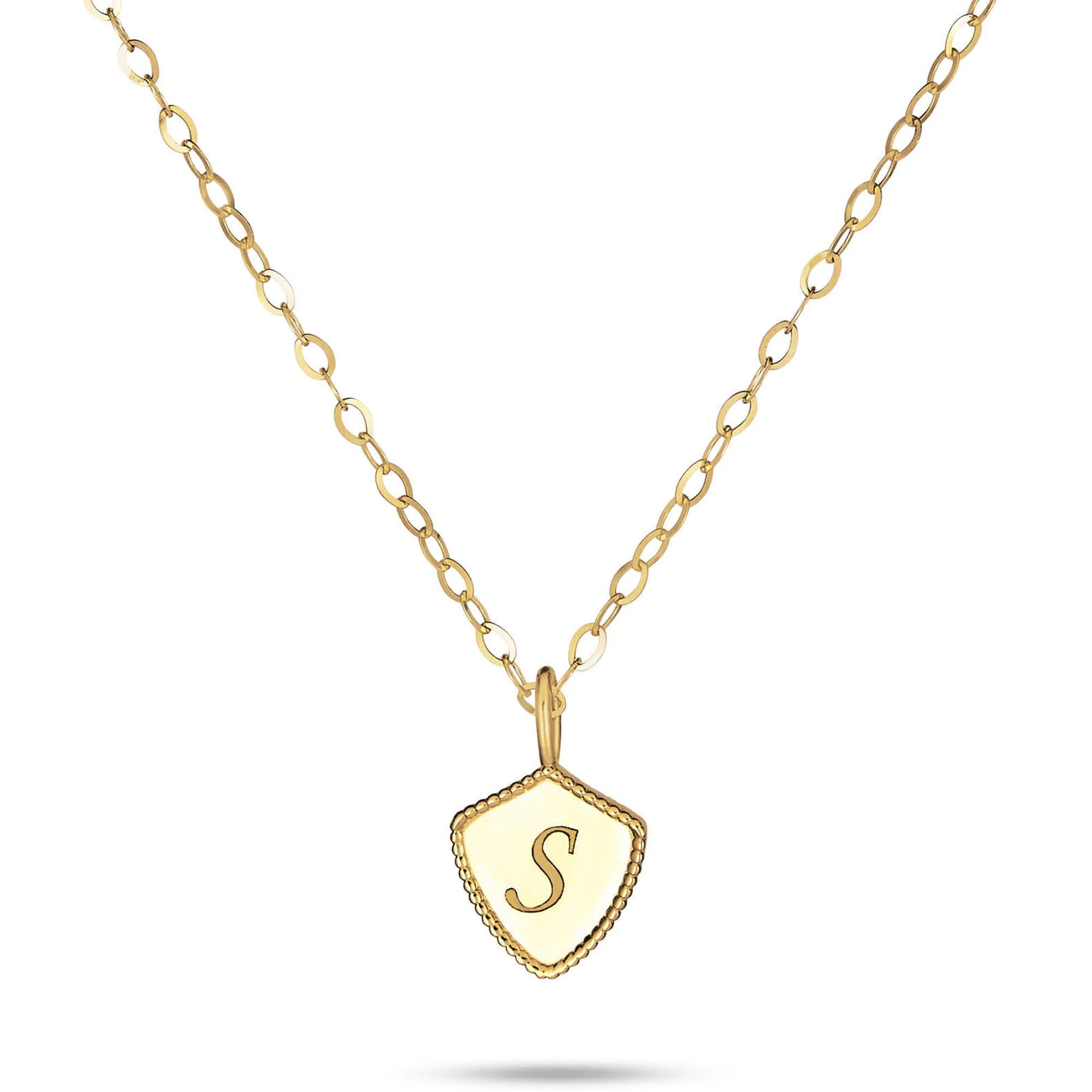 Mini Shield Medallion Necklace - 1