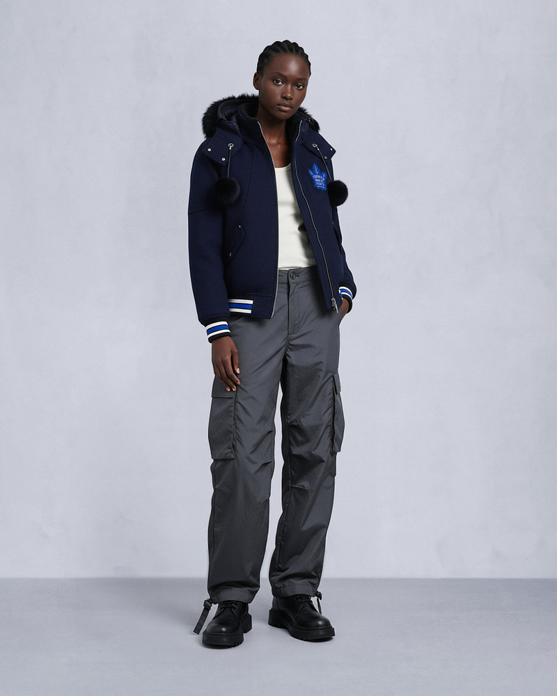 MOOSE KNUCKLES NHL X MOOSE KNUCKLES MAPLE LEAFS BOMBER JACKET outlook