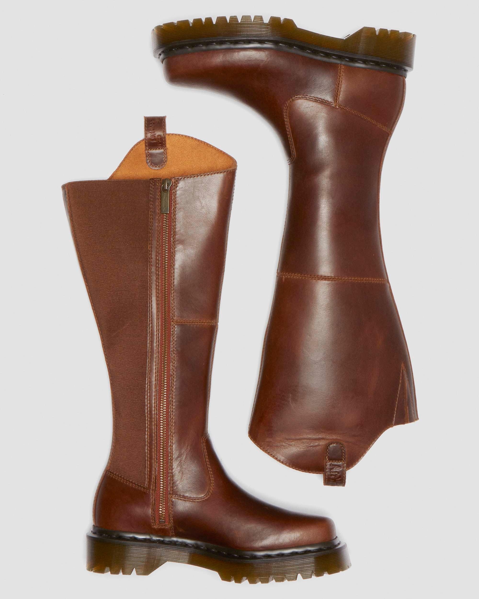Amaayah Knee High Leather Boots - 2