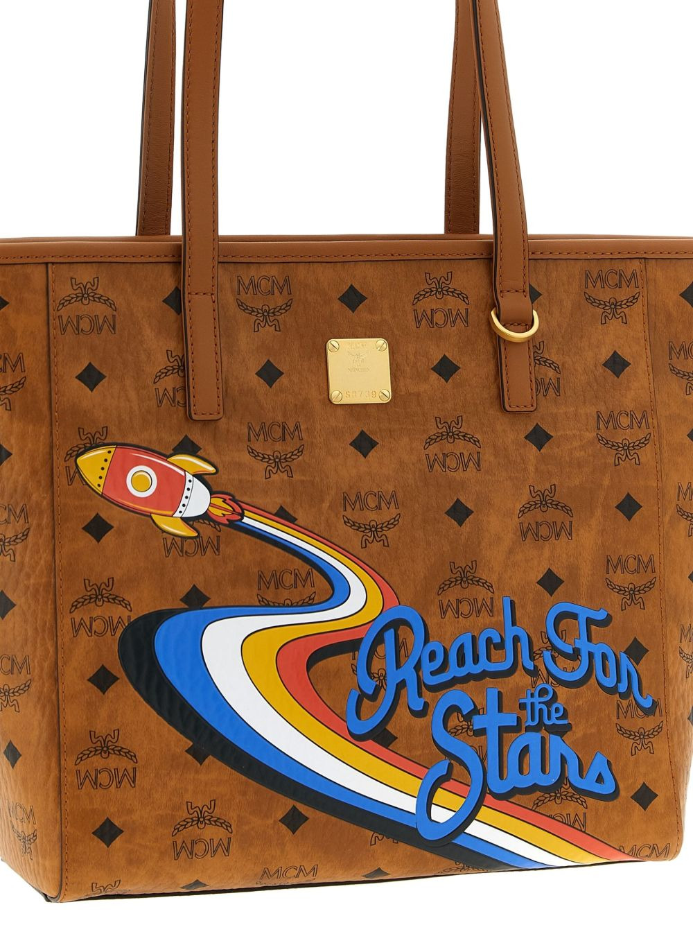 small Toni Visetos-monogram canvas tote bag - 3
